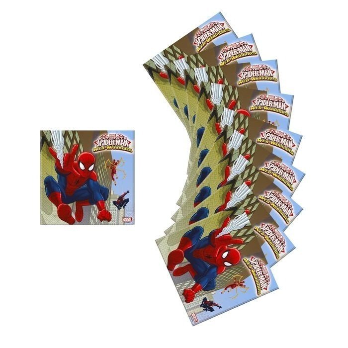 Салфетки бумажные "Человек-Паук", 33 х 33 см, набор 20 шт.