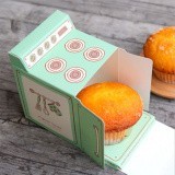 Подарочная коробочка для кексов и пирожных "Духовка"